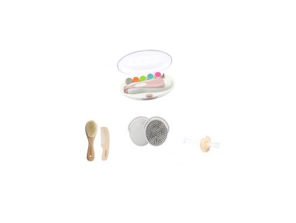 sada brusenie nechtov kefa a hreben zubna kefka Haakaa sk