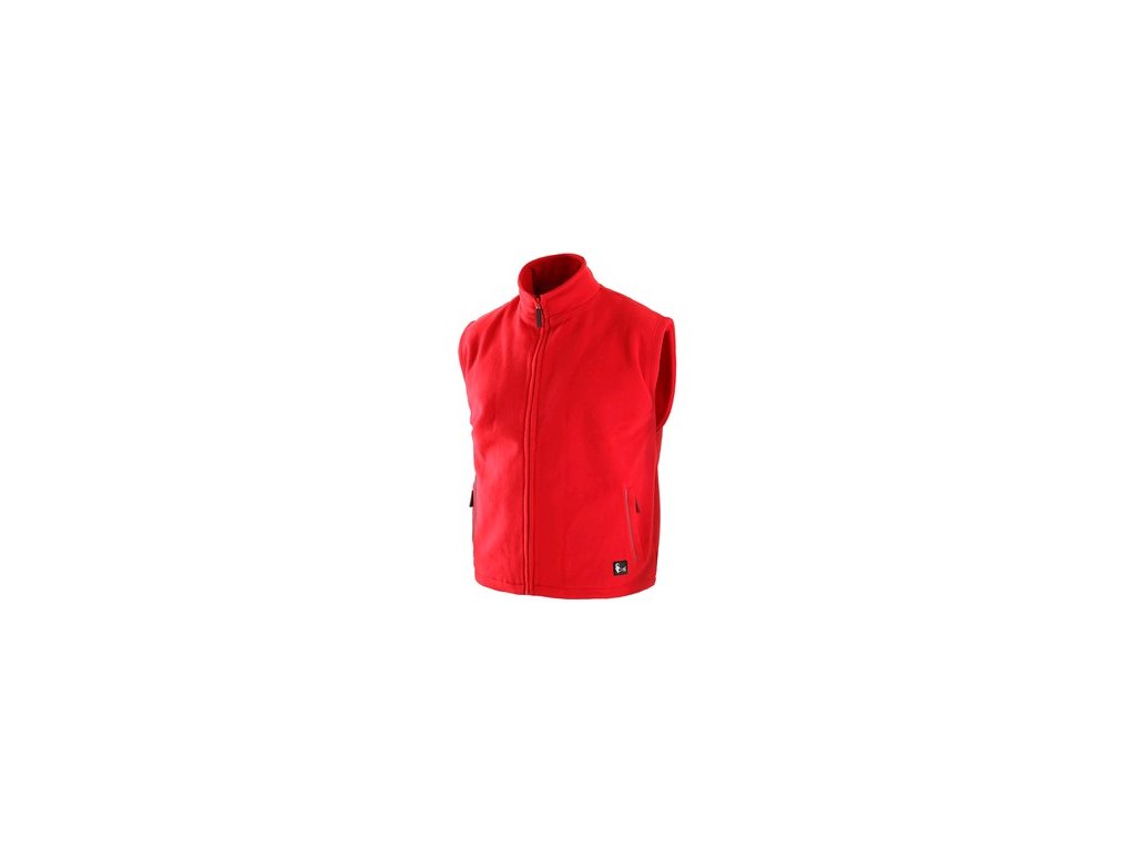 Pánska fleecová vesta UTAH, červená (Veľkosť 3XL)