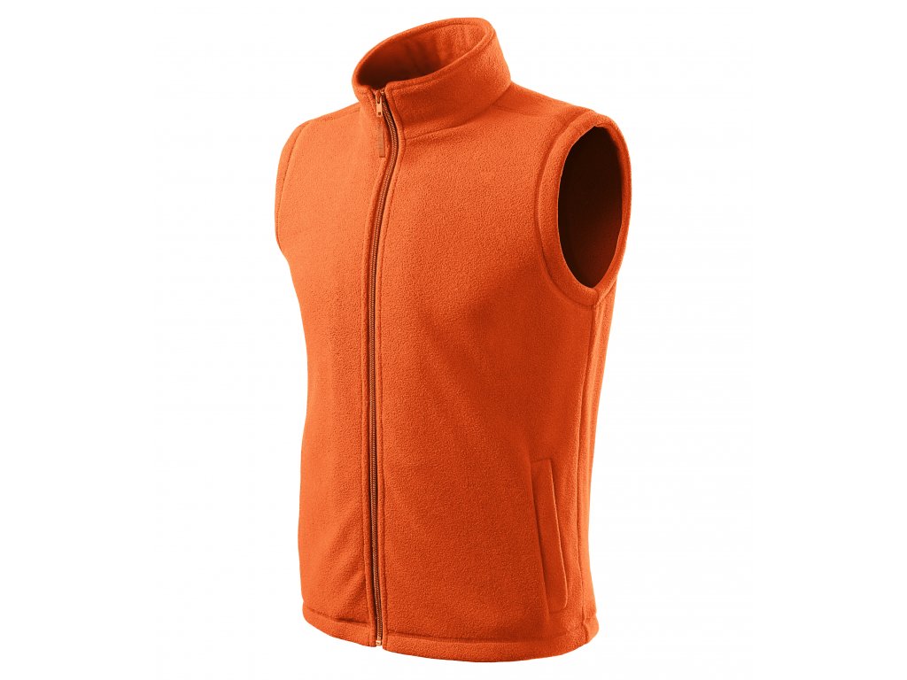 Fleecová vesta MALIFNI NEXT unisex Veľkosť: S, Farba: Oranžová