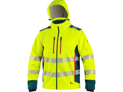Výstražná pánska softshellová bunda CXS BEDFORD 1