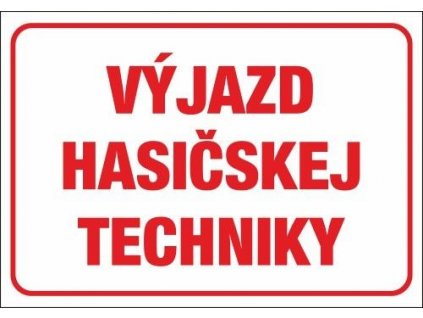 542 Výjazd hasičskej techniky plast hr. 3mm