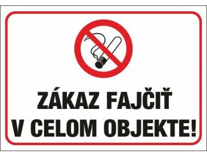 559 Zákaz fajčiť v celom objekte! A3 plast hr. 3mm