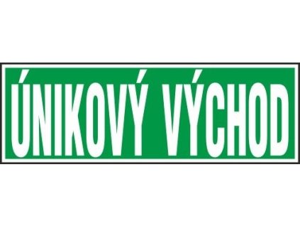 E východ Únikový východ 210x70 mm