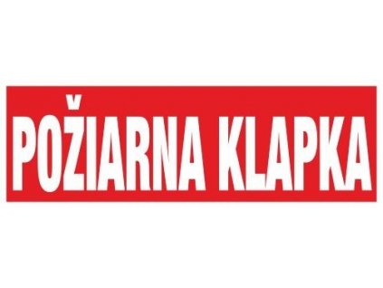 F klapka Požiarna klapka 150x50 mm