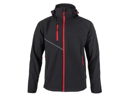 FORCE Jacket black/red (Velikost S 44-46)