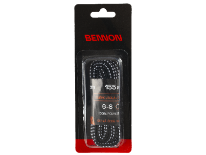 400008 LACES BLACK GREY BOX 155 CM 01