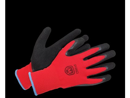 Pracovné rukavice máčané BENNON MANOS Gloves black/red