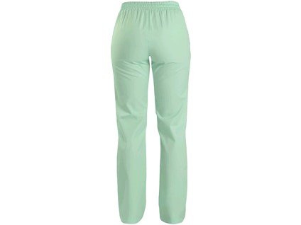 Pracovné dámske nohavice CXS TARA zelené s bielymi doplnkami (Veľkosť 60)