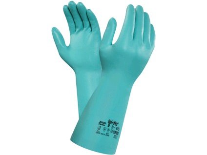 Chemické rukavice ANSELL SOL-VEX 37-695, máčané v nitrile (Veľkosť 8)