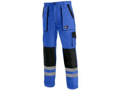 Pracovné nohavice CXS LUXY BRIGHT do pása, pánske, modro-čierne (Veľkosť 64)