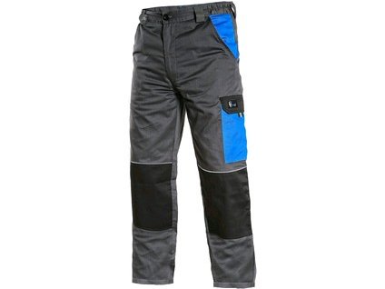 Pracovné montérkové nohavice CXS PHOENIX CEFEUS, pánske, sivo-modrá (Veľkosť 64)
