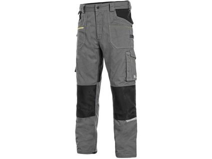 Montérkové nohavice do pása CXS STRETCH, pánske, sivo-čierne (Veľkosť 64)