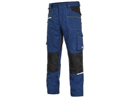 Montérkové nohavice do pása CXS STRETCH, pánske, tmavo modro-čierne (Veľkosť 64)
