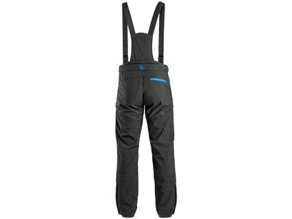 Softshellové zimné nohavice CXS TRENTON,  čierno-modré (Veľkosť 60)