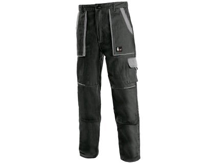 Pracovné montérkové nohavice do pása CXS LUXY JOSEF, pánske, čierno-sivé (Veľkosť 46)