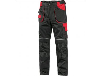 Pracovné nohavice do pása CXS ORION TEODOR, pánske, čierno-červené 1