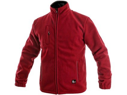 Fleecová pánska bunda OTAWA, červená (Veľkosť S)