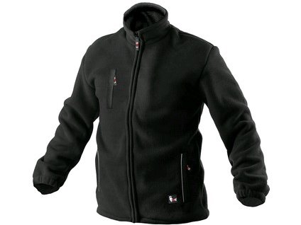 Fleecová pánska  bunda OTAWA, čierna (Veľkosť XS)