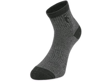 Funkčné pracovné ponožky CXS PACK II, tmavo sivé, 3 páry (Veľkosť 37-39)