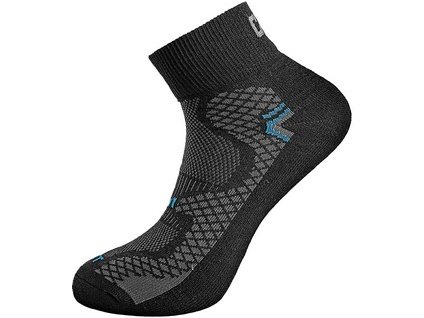 Pracovné ponožky CXS SOFT, čierno-modré (Veľkosť 42)