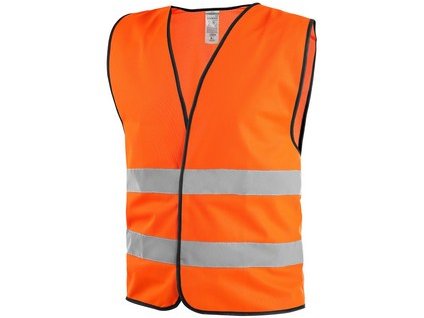 Reflexná pracovná vesta CXS GUSTAV, oranžová (Veľkosť 2XL/3XL)