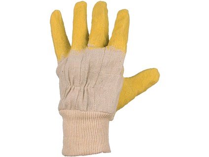 Pracovné rukavice CXS DETA,máčané v latexe (Veľkosť 10)