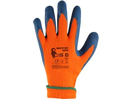 Pracovné rukavice CXS INDUSTRY ROXY WINTER, zimná, máčané v latexe (Veľkosť 10)
