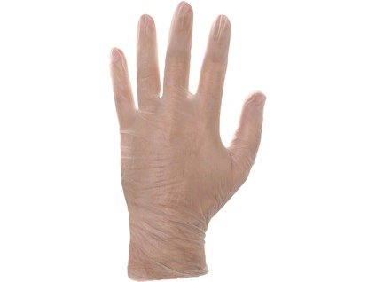 Pracovné rukavice CXS MOSE, jednorázové, vinylové (Veľkosť 10)