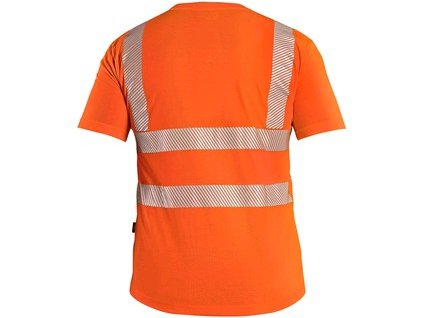 Pracovné výstražné tričko CXS BANGOR, výstražné, pánske, oranžové (Veľkosť 3XL)