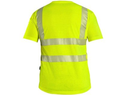Pracovné výstražné tričko CXS BANGOR, výstražné, pánske, žlté (Veľkosť 4XL)