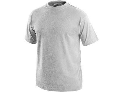 Bavlnené tričko CXS DANIEL, krátký rukáv, svetlo sivý melír (Veľkosť 3XL)