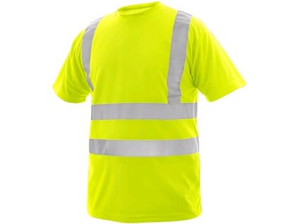 Pracovné výstražné tričko CXS LIVERPOOL, pánske, žlté (Veľkosť 5XL)