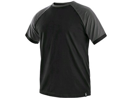 Pánske tričko s krátkym rukávom OLIVER, čierno-sivé (Veľkosť 3XL)