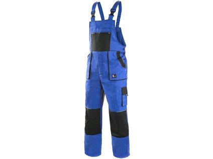 Pracovné nohavice na traky CXS LUXY MARTIN zimná, pánske, modro-čierne (Veľkosť 66)