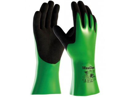 Pracovné rukavice MAXICHEM 56-635, celomáčané + manžeta