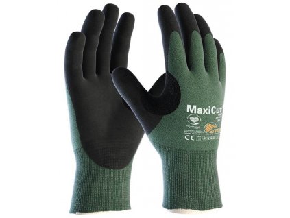 Protiporézne pracovné rukavice MaxiCut Oil 44-304, polomáčané