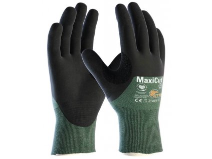 Protiporézne pracovné rukavice MaxiCut Oil 44-305, 3/4 máčané