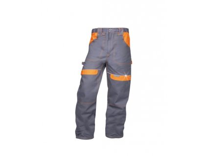 Montérkové nohavice do pása ARDON®COOL TREND sivo-oranžové, skrátené