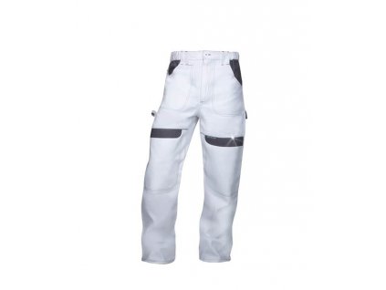 Montérkové nohavice do pása ARDON®COOL TREND bielo-sivé, predĺžené