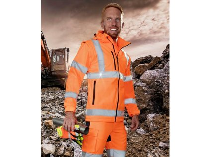 Reflexná softshelová bunda hi-viz oranžová ARDON®REF502