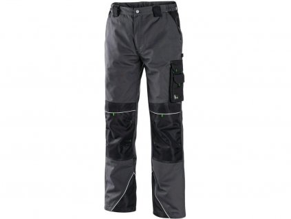 Pracovné nohavice do pása CXS SIRIUS NIKOLAS, skrátené, pánske, šedo-zelené (1)