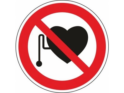 P011 - Zákaz vstupu osobám s kardiostimulátorom