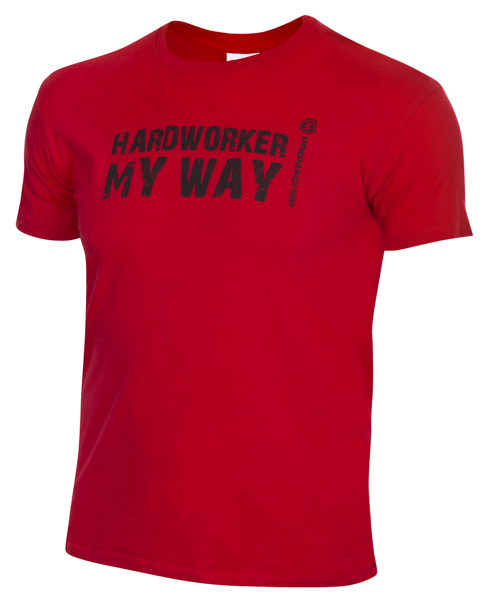 Pracovné tirčko BENNON HARDWORKER T-Shirt red/black Veľkosť: XL 54
