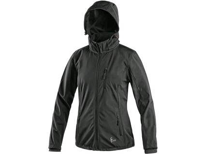 Softshellová dámska bunda CXS DIGBY, čierna Veľkosť: 4XL