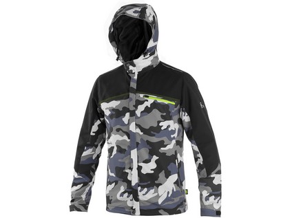 Voľnočasová pánska bunda CXS DIXON, sivo-biela (maskáč) Veľkosť: 2XL