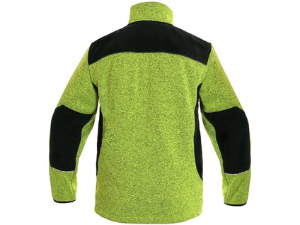 Pánska mikinová bunda GARLAND, zeleno-čierna Veľkosť: 4XL