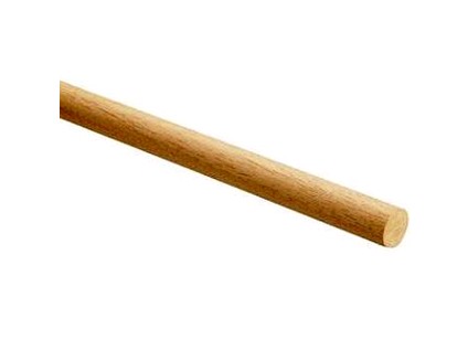 Drevená palica na metlu, 160 cm