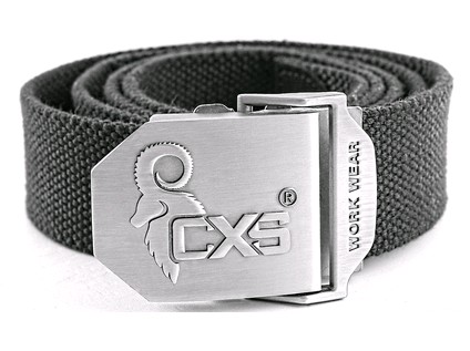 Textilný opasok CXS NAVAH, čierny, 4 cm, 150cm, spona s logom CXS