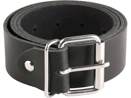 Opasok CXS TOBA, 4 cm, 130 cm, kožený, nastavitelná spona, čierny