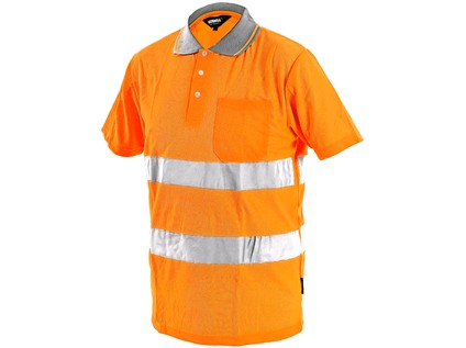 Pracovná reflexná polokošeľa DOVER, pánska, oranžová Veľkosť: 2XL